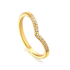 Hartvormige micro-set zirkonia ring