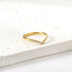 Hartvormige micro-set zirkonia ring