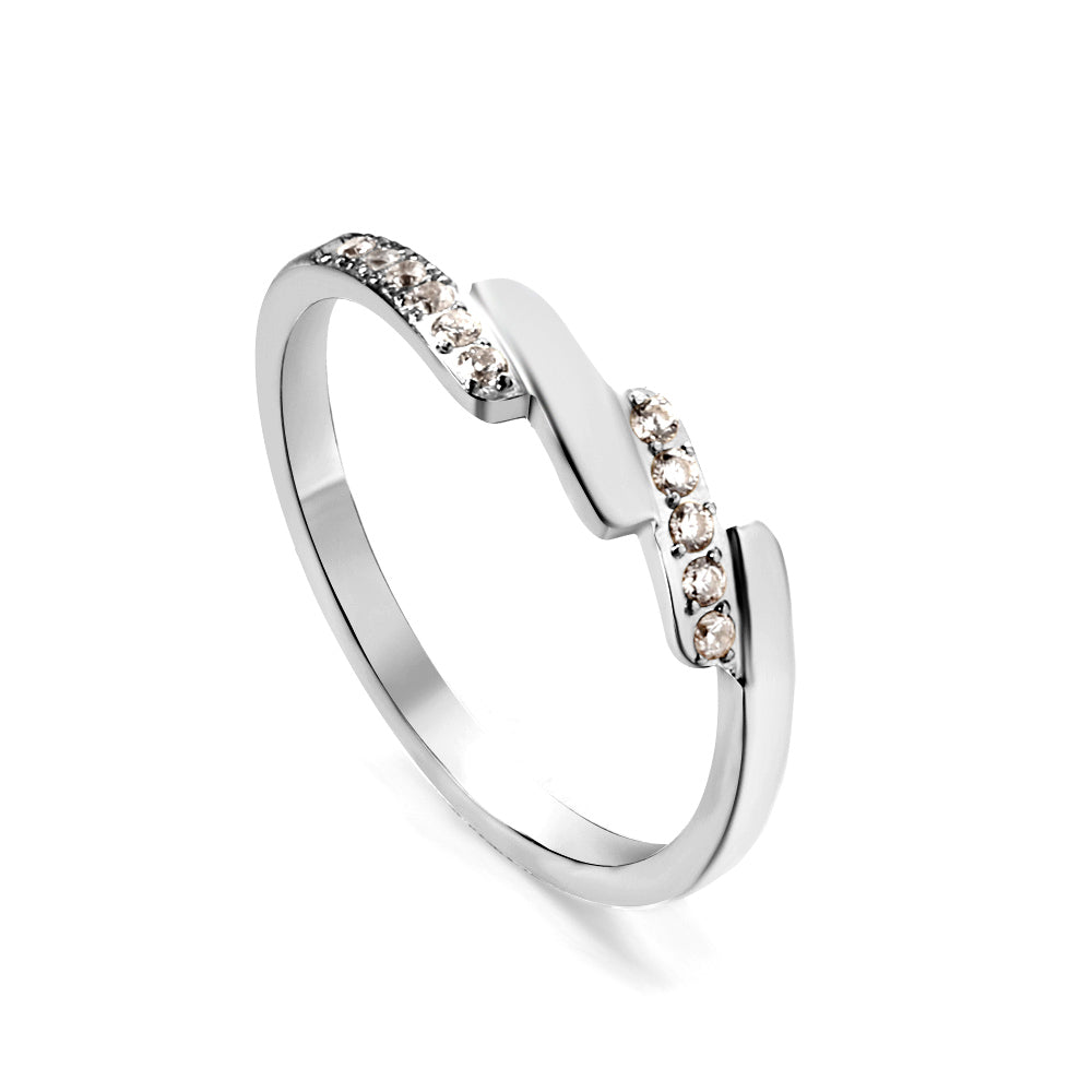Elegante diamanten accentbandring