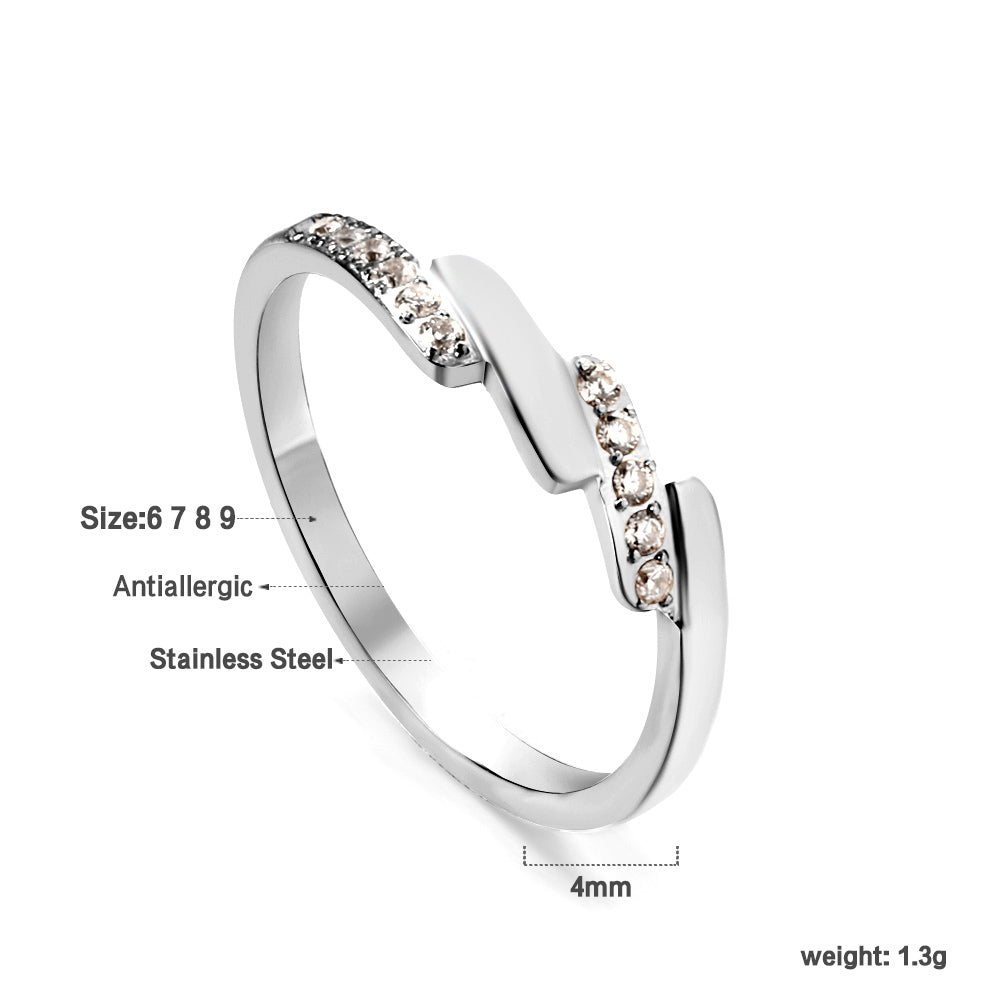 Elegante diamanten accentbandring
