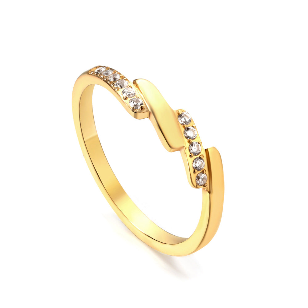 Elegante diamanten accentbandring