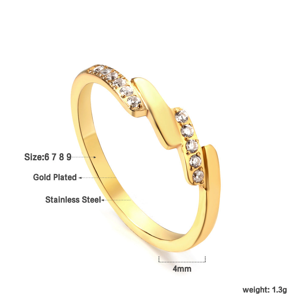 Elegante diamanten accentbandring