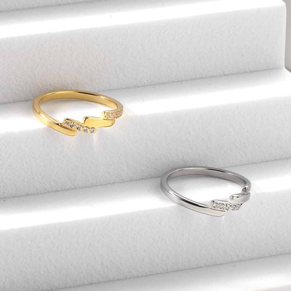 Elegante diamanten accentbandring