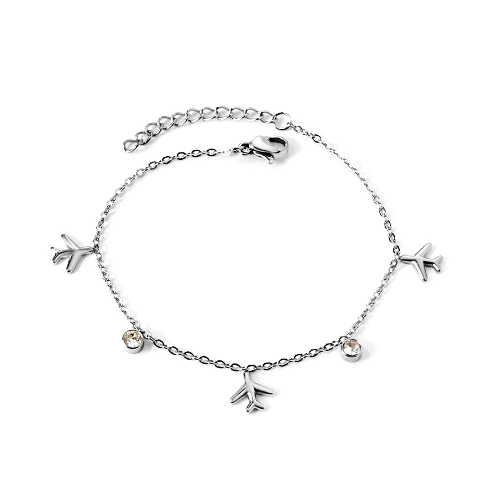 Bracelet cylindrique avec accents de diamants blancs 