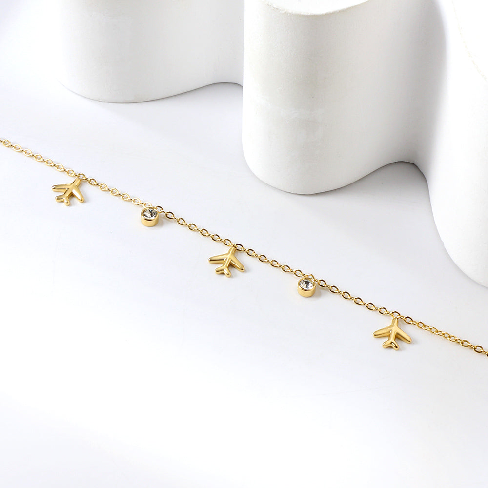 Bracelet cylindrique avec accents de diamants blancs 