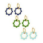 Holle krans cirkel oorbellen