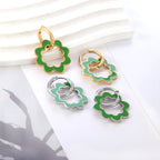 Holle krans cirkel oorbellen