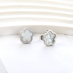 Perzikbloesem schelp oorbellen