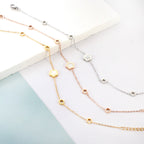 Bracelet Fleur de Pêcher et Coquillage Blanc