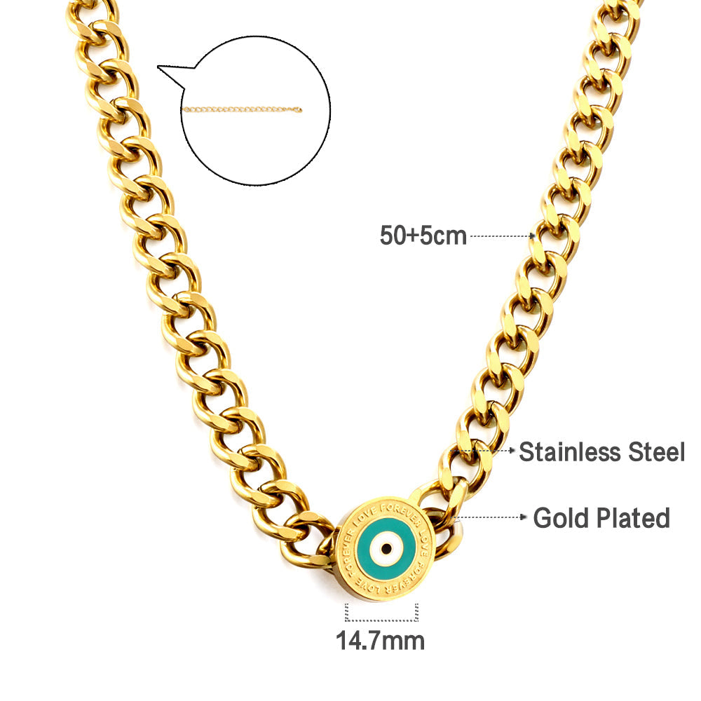 Ronde hangerketting met gemengde kleuren