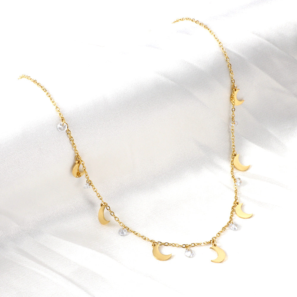 7 Manen Diamanten Ketting