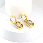 Diamanten hoepeloorbellen