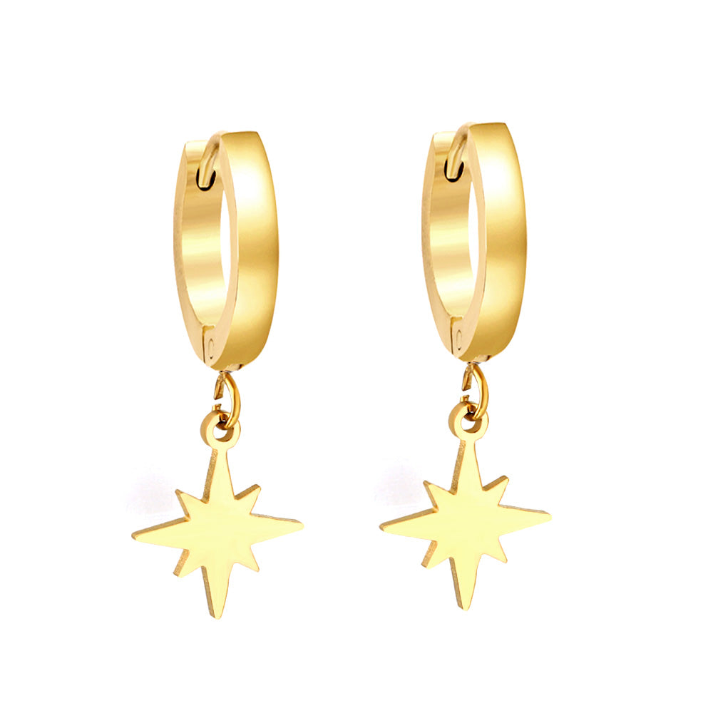 Boucles d'oreilles Lucky Star Circle