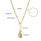 Collier avec pendentif en perle en forme de pince de homard