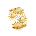 Gouden Zonnestralen Statement Ring