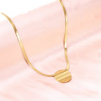 Ronde getextureerde hangerketting