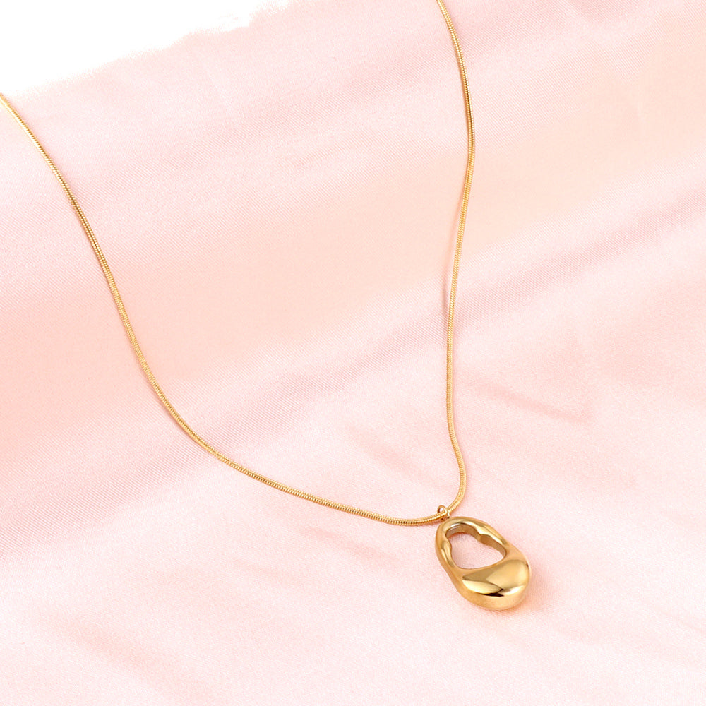 Ovale uitsparing hanger ketting