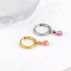 Zirkonia oorbellen met druppelvorm