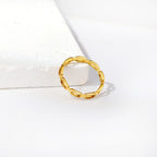 Gepolijste minimalistische meervoudige ovale ring