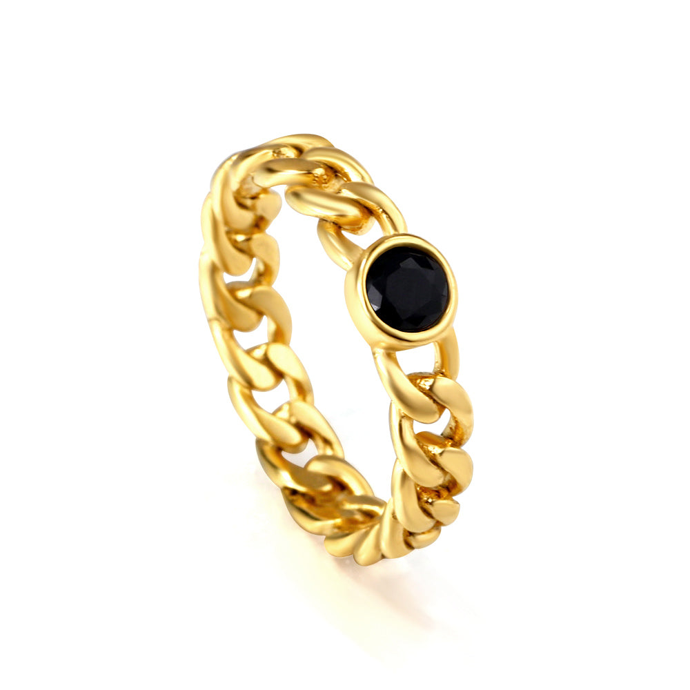 Elegante goudkleurige moderne ring