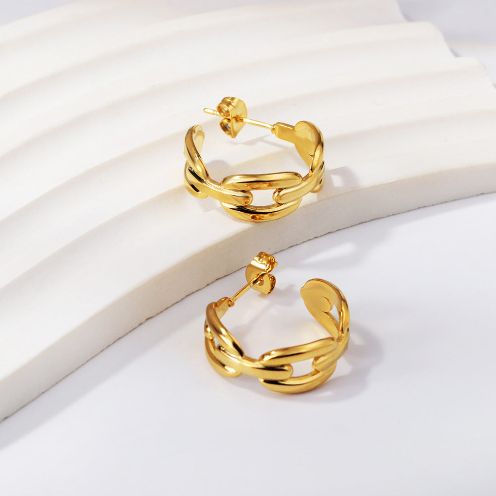 Open halfronde oorgesp