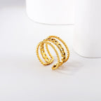 Holle lijn open ring