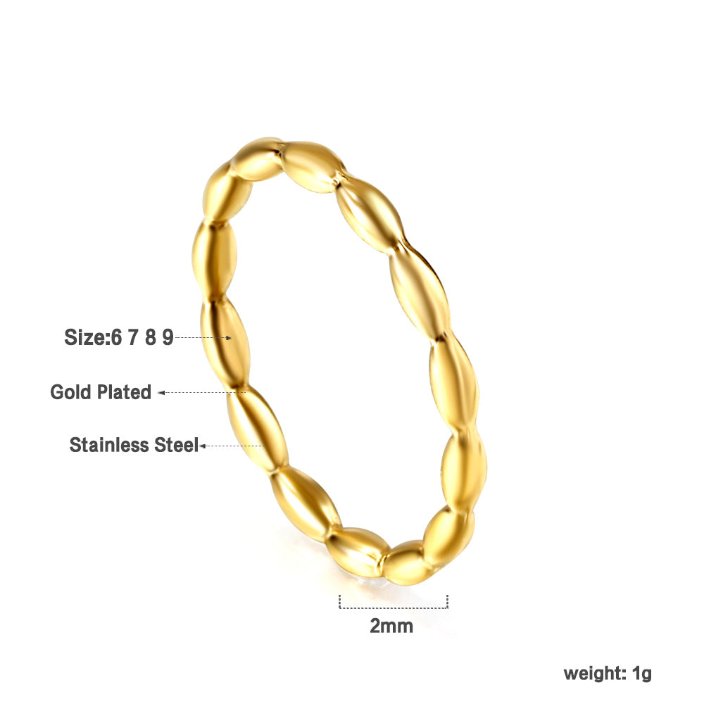 Bague en bambou pour pression d'huile