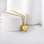 Hart en kruis hanger ketting