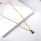 Ketting met hanger van veelkleurige diamant