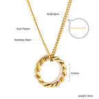 Circle Pendant Necklace