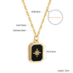 Zwarte en groene schelpenhangerketting