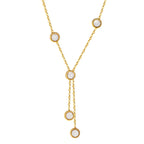 Vijf-ronde schelp hanger ketting