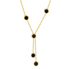 Vijf-ronde schelp hanger ketting