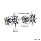 Gouden Lucky Star Cut-oorbellen met diamanten