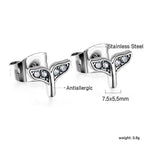 Boucles d'oreilles queue de poisson en or avec diamants