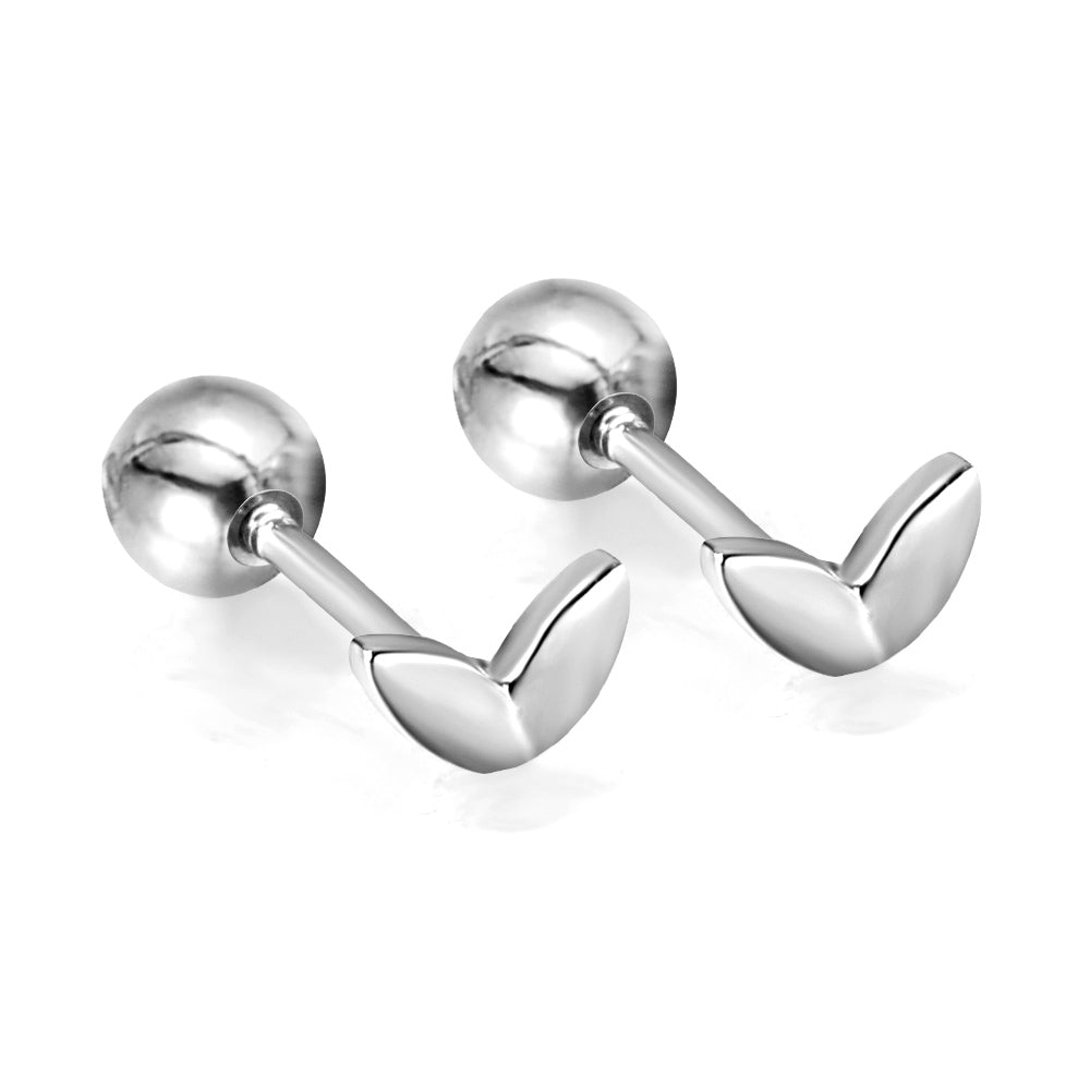 Oorbellen met bladbal