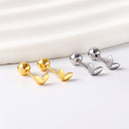 Oorbellen met bladbal