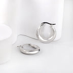 Boucles d'oreilles à tige rondes minimalistes de grande taille 