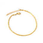 Gold Chain Bracelet with Extender