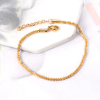 Gold Chain Bracelet with Extender