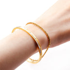Gold Chain Bracelet with Extender
