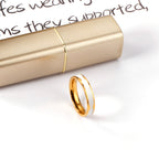 Druppel Zwart Wit Rood Minimalistische Ring