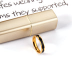 Druppel Zwart Wit Rood Minimalistische Ring