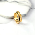 Wide Bamboo Vintage Ring