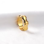 Wide Bamboo Vintage Ring