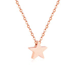 Glanzende ster hanger ketting