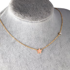 Vijfdelige bloemendiamanten hangerketting