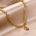 Klassieke hartvormige hanger ketting