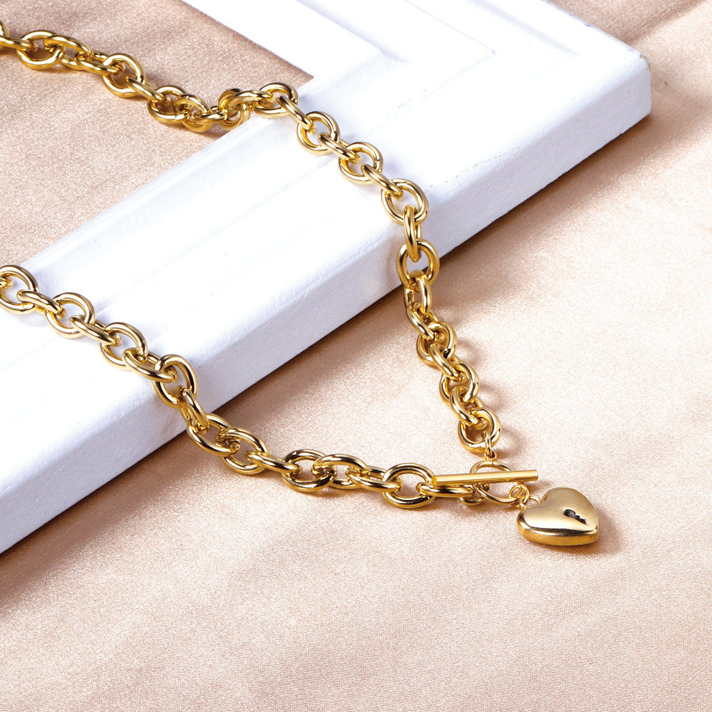 Klassieke hartvormige hanger ketting