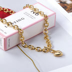 Klassieke hartvormige hanger ketting